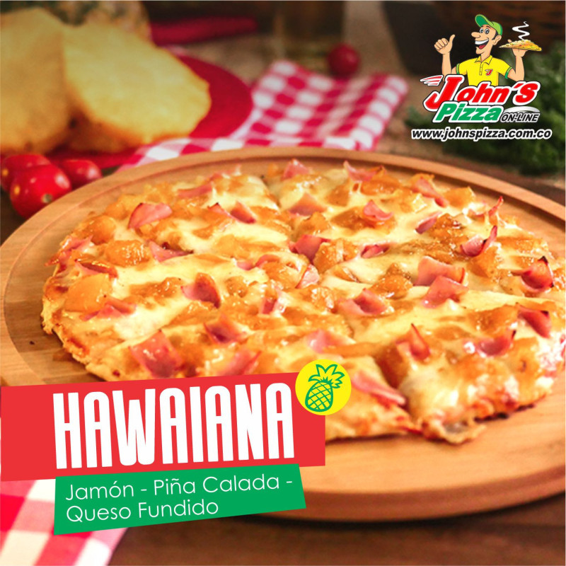 ´PIZZA MEDIANA HAWAIANA